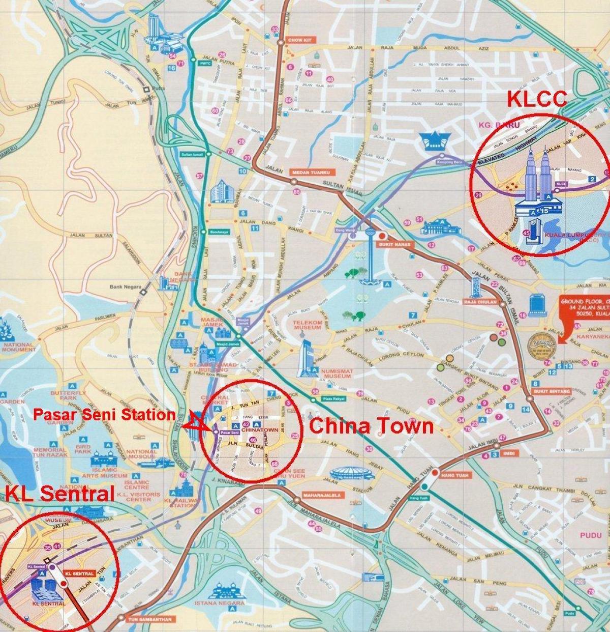 chinatown malaysia peta