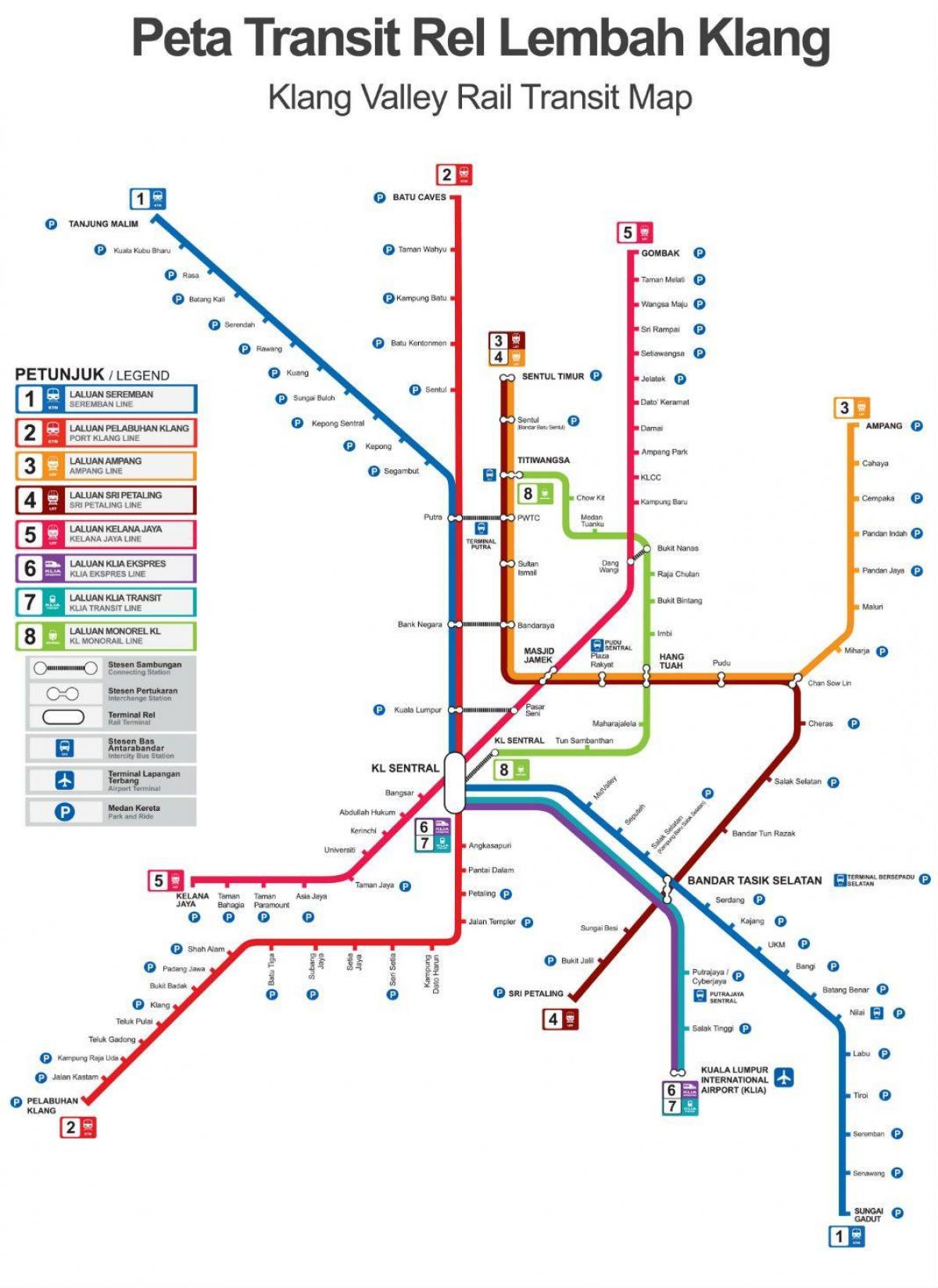 rute kereta peta malaysia