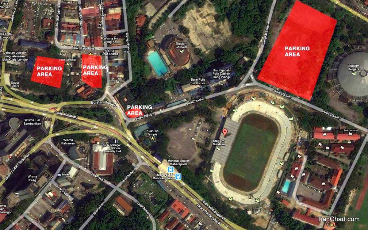 Peta dari stadion negara