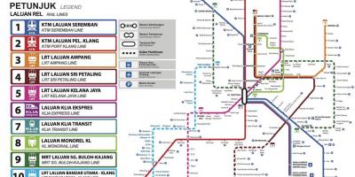 Peta transportasi umum kuala lumpur