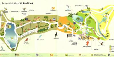 Taman burung Kuala lumpur peta