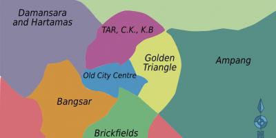 Distrik Kuala lumpur peta