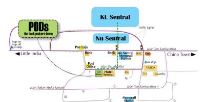 Kuala lumpur stasiun bus peta