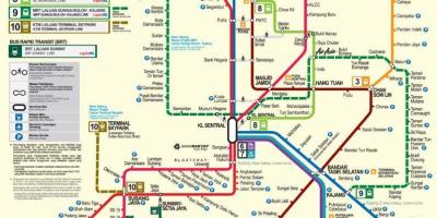 Klang valley rail transit peta