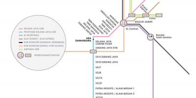 Stasiun lrt Ampang park map