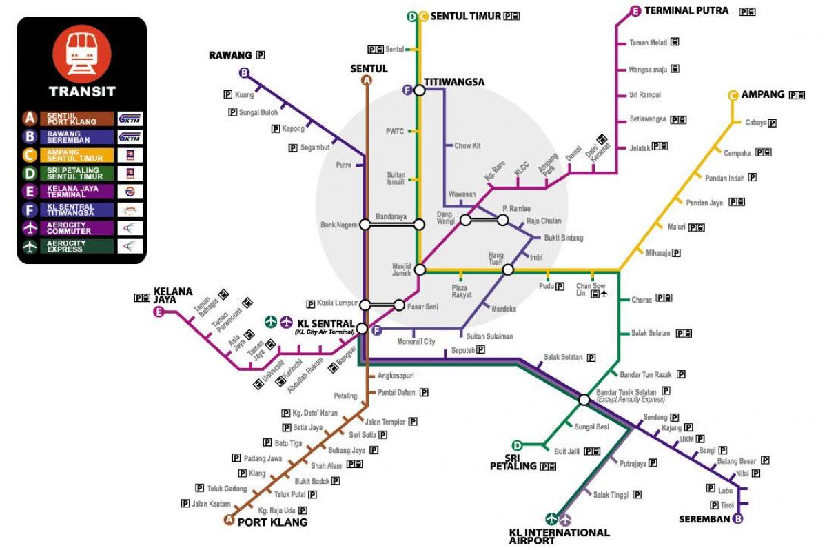 Peta dari ktm transit