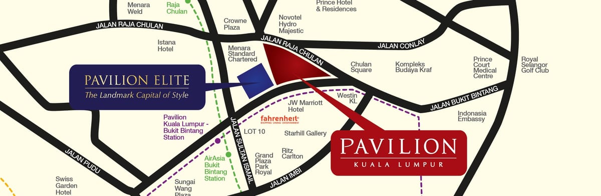 Peta dari pavilion kl
